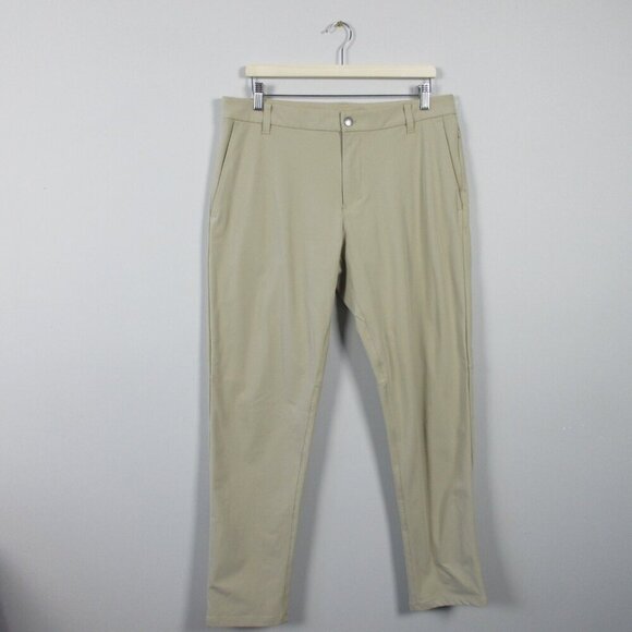 lululemon athletica Other - Lululemon Commission Pant Classic 32" Men 34 Beige Chino Stretch Performance 420